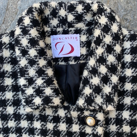 Vintage Doncaster Houndstooth Fitted Blazer - Picture 2 of 2